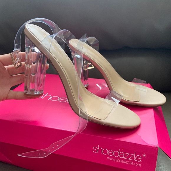 clear heels shoedazzle